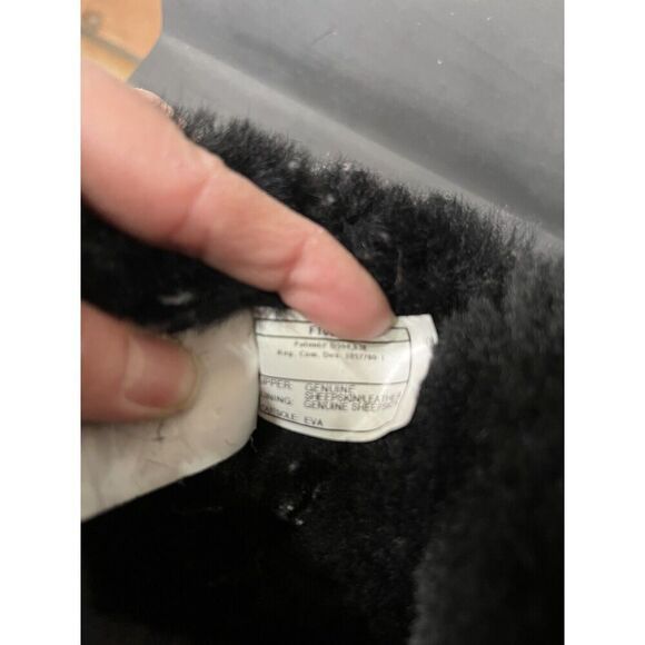 UGG Bailey Bow II Sheepskin Black Suede Winter Boots Women’s Size 6 Girls 5 - Picture 7 of 11